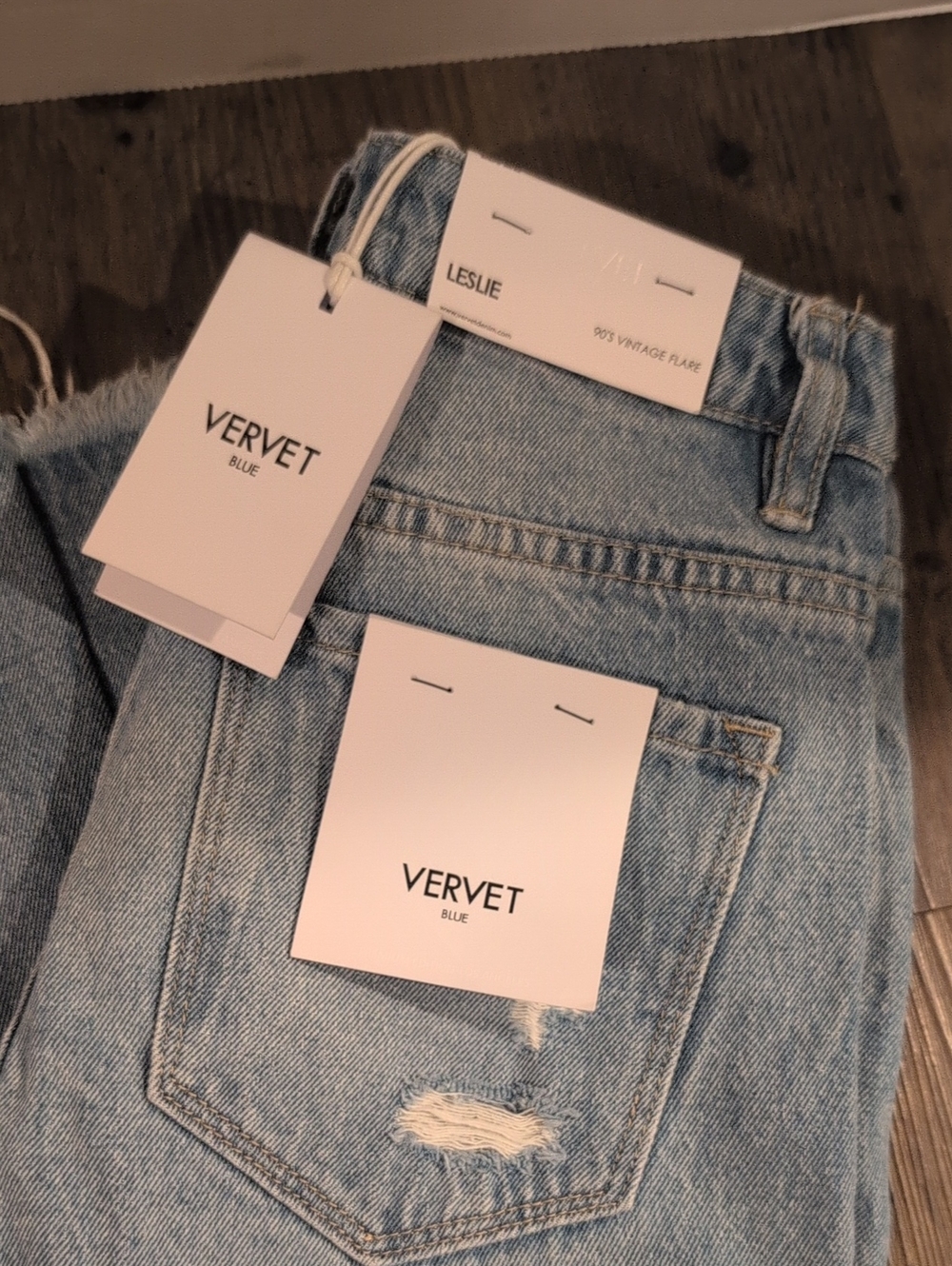 Vervet Blie Leslie 90's Vintage Flare Women’s Jeans - Light Blue